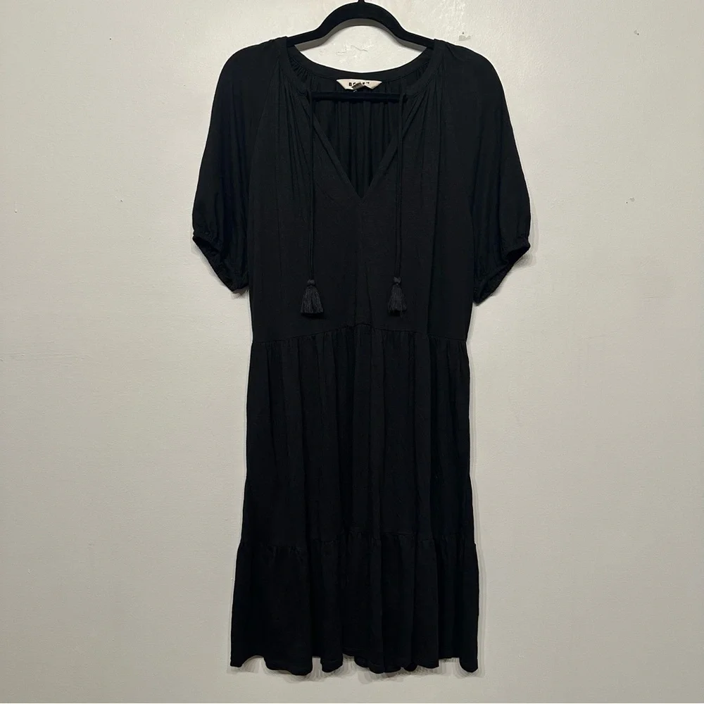 Boden Short Sleeve Tiered Mini Dress - Picture 2 of 7